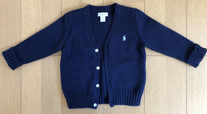 Polo Ralph Lauren/ Polo Ralph Lauren cable knitted cotton cardigan celebration of a birth baby gift 