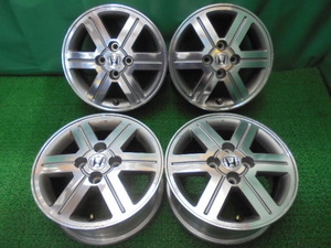 c34◆ホンダ 純正　アルミホイール◆エンケイ製 モビリオ 14×5.5JJ +45 4H PCD100 中古アルミ4本セット