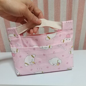 ハンドメイド【バッグインバッグ】ハンドルバッグ/こぎみゅん☆