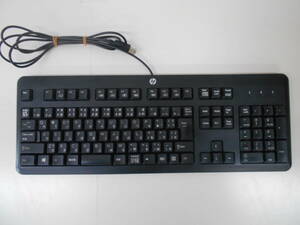 【☆PC-17】中古品/HP/PC用 USB キーボード/日本語106キーフルレイアウト　ブラック 　動作確認済◇◆【HK】