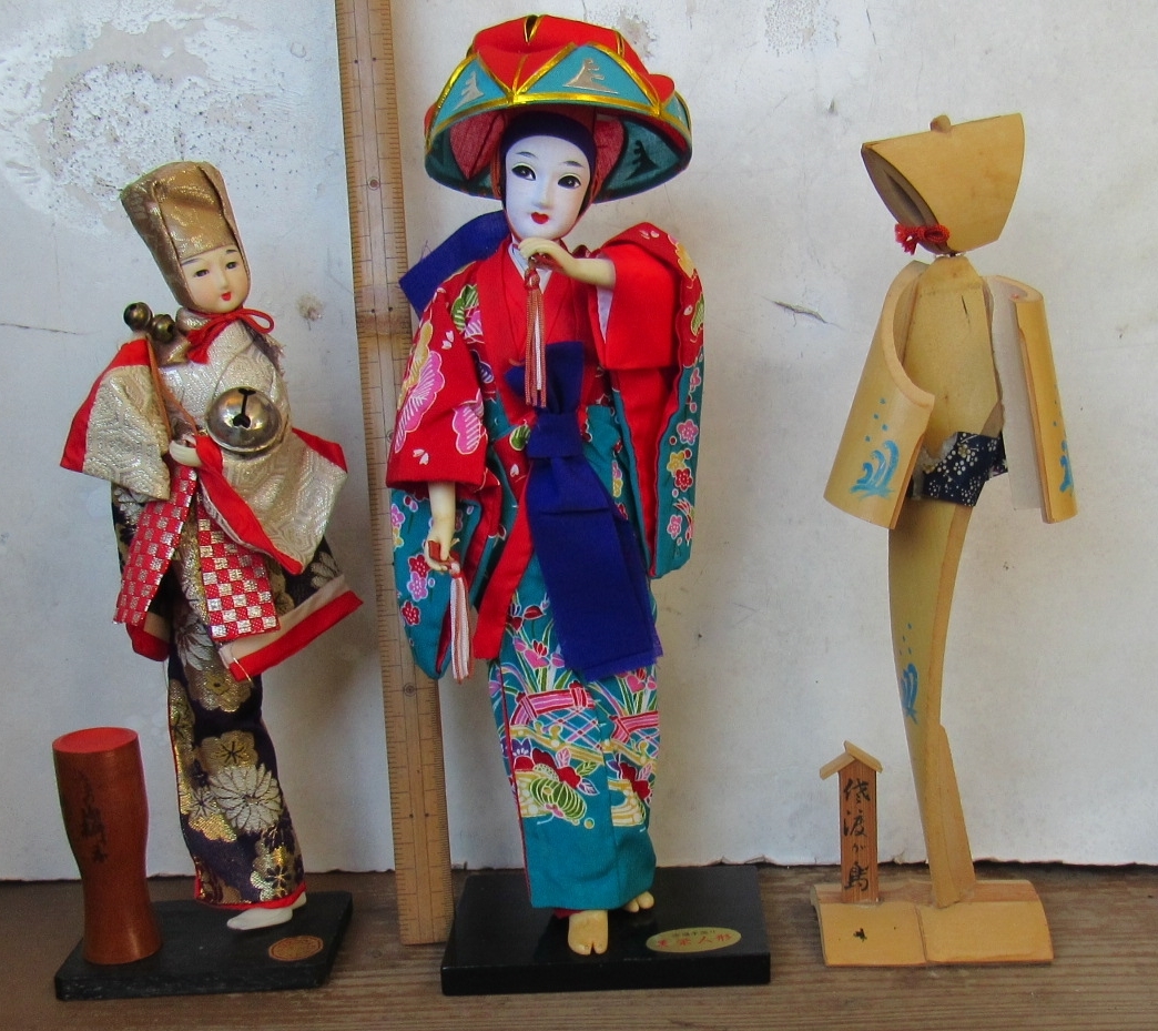 計14個 博多人形 国明作 千成ひょうたん 高さ35㎝ 伝統工芸 元箱、日本-