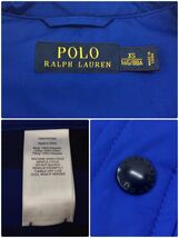 ポロ ラルフローレン 中綿 シャツジャケット FC0227 メンズ XSサイズ ブルー ナイロン キルティング Polo RALPH LAUREN_画像8