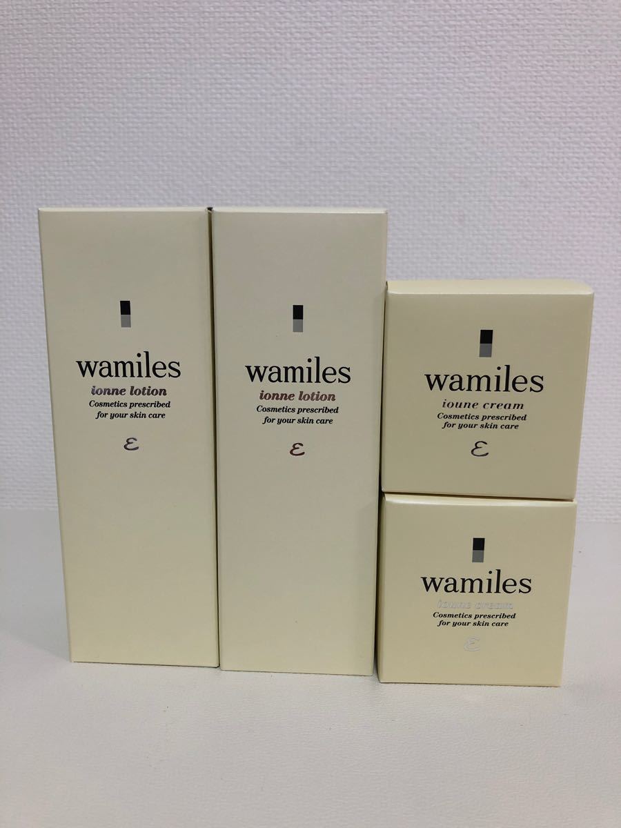 wanilesワミレス イオンヌ クリーム53g 販売認定店 イオーヌベーシックライン 大・小セット 基礎4点 ワミレス wamiles フェイスクリーム