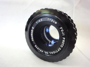 中古品 FUJINAR-E 1:4.5 f=9cm カメラ レンズ 引き伸ばしレンズ ケース付き