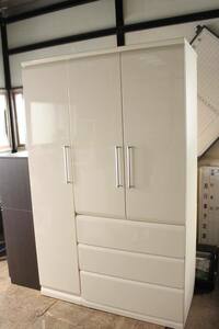  Tomakomai departure simple! multi storage maru mitsu white wardrobe closet chest chest Western-style clothes storage furniture 