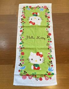 ハローキティ　Hello Kitty フェイスタオル　約34×80cm サンリオ　非売品