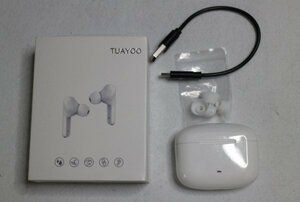 14 00685 ☆ Tuayoo Bluetooth ワイヤレス イヤホン 左右分離型 片耳/両耳 軽量 Type‐C充電対応【アウトレット品】