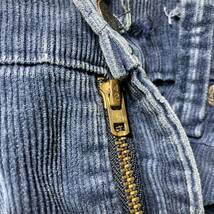 70's 80's VINTAGE!! Levi's 517 リーバイス ブーツカット コーデュロイパンツ 42TALON 33×31 ネイビー_画像7