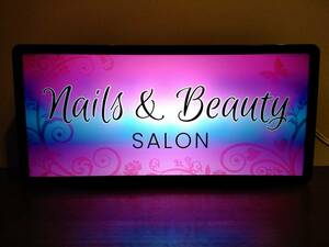  nails Esthe beauty salon beauty nail beautiful face fashion autograph store signboard ② ornament miscellaneous goods LED light BOX illumination signboard lightning signboard 