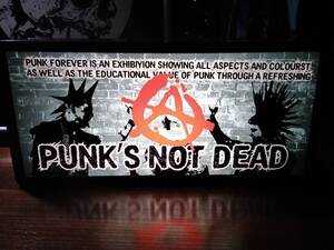 【オーダー無料】パンクロック パンクス PUNK'S NOT DEAD アナーキー ファック ユーサイン ミニチュア 看板 玩具 置物 雑貨 ライトBOX