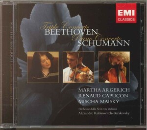 【新品同様(EMI】 MARTHA ARGERICH アルゲリッチ／BEETHOVEN：Triple Concerto,SCHUMANN：Piano Concerto