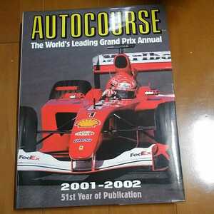 AUTOCOURSE авто course 2001-2002 F1 гонки фотоальбом иностранная книга ежегодник year книжка YEARBOOK