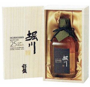 銀盤酒造 堀川 25年貯蔵 720ml 桐箱入り 四合瓶 木箱