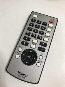RM-G10 Uniden Uniden terrestrial digital broadcasting tuner remote control DTM430R/DTM500S etc. 2202193