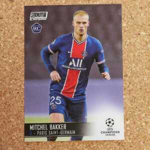 topps stadium club chrome Mitchel Bakker トップススタジアムクラブクローム ミッチェルバッケル オランダ PSG ルーキー rookie RC