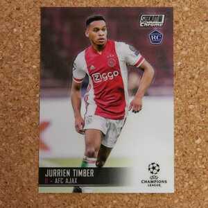 topps stadium club chrome Jurrien Timber トップススタジアムクラブクローム ユリエンティンバー アヤックス オランダ ルーキー rookie