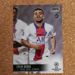 topps stadium club chrome Colin Dagba トップススタジアムクラブクローム コランダグバ パリサンジェルマン ルーキー rookie RC