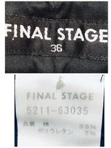 FINAL STAGE　ファイナルステージ パンツスーツ ブラック　七分そで　 セパレートOK 　サイズ36_画像6