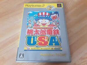 PS2版 " 桃太郎電鉄USA " プレイステーション2ソフト HUDSON ボードゲーム