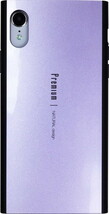 在庫処分品 Natural design iPhoneXR (6.1インチ) ケース パープル 繊維ガラス×ソフトTPUの2層構造 衝撃吸収 Premium Purple PRE06_画像1
