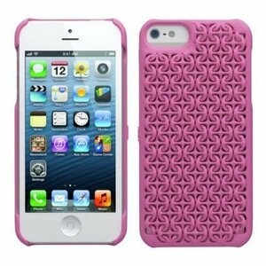送料無料★スマホケース iPhone5 5s se ピンク Freshfiber 3D