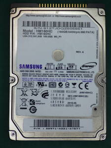 SAMSUNG HDD 2.5int UltraATA HM160HC 160GB 動作確認済(160001)