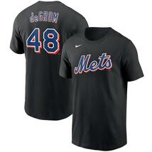 New York Mets Jacob deGrom デグロム選手 メンズ Tシャツ Black（サイズL）ナイキ_画像2