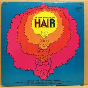HAIR THE TRIBAL LOVE ROCK MUSICAL LP SPC-3169 US盤