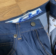 未使用品 80's 90's VINTAGE KENZO JEANS パンツ 葛飾北斎タグ ヴィンテージ 80年代 90年代 古着_画像4