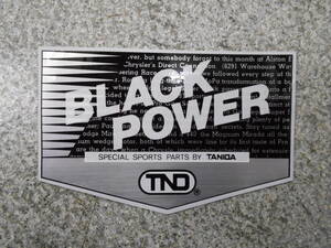 長期保管品　BLACK　POWER　TANIDA　TND　ステッカー　クリックポスト