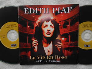 エディット・ピアフ EDITH PIAF●2枚組CD●LA VIE EN ROSE●シャンソン