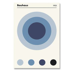 G1182 Bauhaus バウハウス　ビンテージ モダンアート キャンバスアートポスター プリント 50×70cm 海外製 枠なし インテリア 雑貨 A