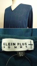 ◆　KLEIN PLUS HOMME 　長袖カットソー　サイズ５０　ポリエステル　◆_画像3