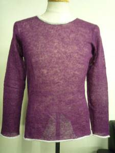 * Boycott long sleeve knitted size 3 purple acrylic fiber *