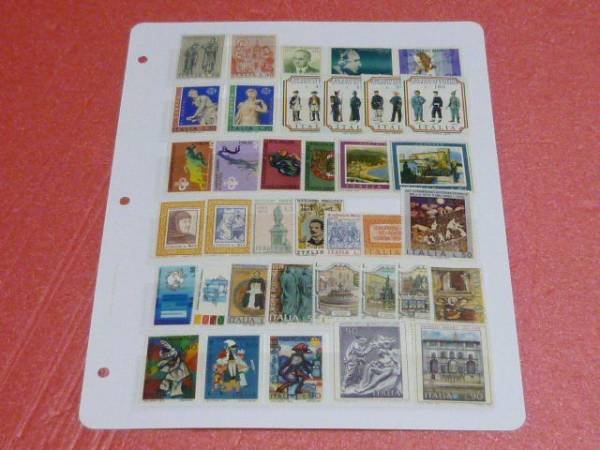 [Italian Stamps 18] 1974 SC#1138-1174 Paintings, etc. Total 37 types Unused OH, antique, collection, stamp, postcard, Europe