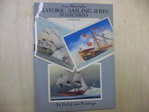  иностранная книга судно открытка историческое имя . парусное судно лист документ HISTORIC SAILING SHIPS POSTCARDS 1992 год 