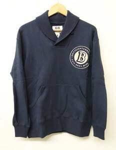 68&BROTHERS NEW YORK ＊2616 FLEECE SHAWL ショールカラースウェット ＊元上代　\14000 ＊COLOR 　NAVY　SIZE SMALL　①