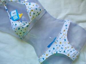 bra42 *[ new goods ] MAR EGEUb radio-controller Lien bikini butterfly . pattern white S size *