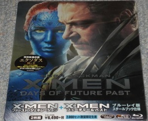 ★未開封【X-MEN:ファースト・ジェネレーション+フューチャー&パスト ブルーレイ版〔スチールブック仕様〕】Blu-rayソフト(ディスク2枚組)