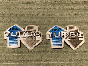  super rare that time thing!! HKS TURBO old Logo badge RS Yamamoto old car Running man option maximum speed . rice field part Fairlady Z S130 Z31 JDM patch parts