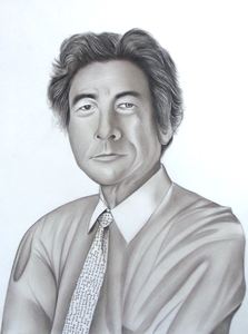 Art hand Auction Colored pencil drawing/home delivery 80 size/figure drawing Male Prime Minister (approx. 240 x 330) Painting Prime Minister, artwork, painting, pencil drawing, charcoal drawing