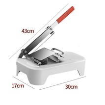 オススメ◯注目の品◯ミートスライサー 手動スライス 切断機 冷凍牛肉 野菜 家庭用 カッター ステンレススチール 厚さ調整可能 0.25-25mm_画像7