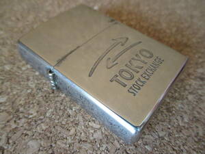 ZIPPO 『Tokyo Stock Exchange,Inc. TSE 株式会社 東京証券取引所 東証』1999年11月製造 金融商品 兜町オイルライター ジッポー 廃版激レア