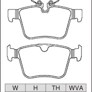 ディクセル Xタイプ リア左右セット ブレーキパッド ディスカバリー スポーツ LC2A 0252142 DIXCEL ブレーキパットの画像3