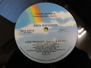 Tyrone Brunson ft. Gayle Adams Love Triangle オリジナル原盤 US 12 メロディアスDISCO 視聴 