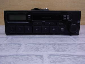 *J/023* Honda HONDA* original cassette tape deck * Car Audio *PH-1617G-B* operation unknown * Junk 