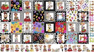 ロラライハリス生地 Medley Sew Curious Fabric Panel