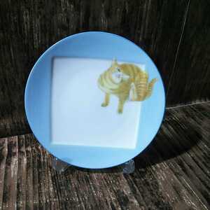 ● ノリタケ「猫 プレート 1枚」Noritake ネコ 絵皿