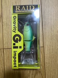 RAID JAPAN-Gravity impact 新品SHIMANASHI TIGER レイドジャパン G.I GI g.i gi シマナシタイガー 新品未開封 A