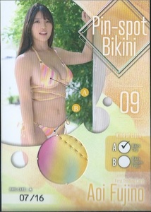  wistaria .... First * trading card pin spo bikini card Pin-spot Bikini 09 A 16 sheets limitation 